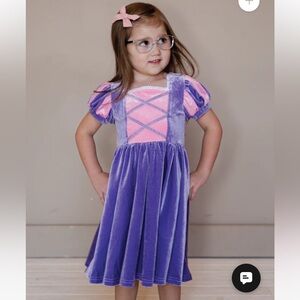 Taylor Joelle Velvet Princess Frying Pan Dress